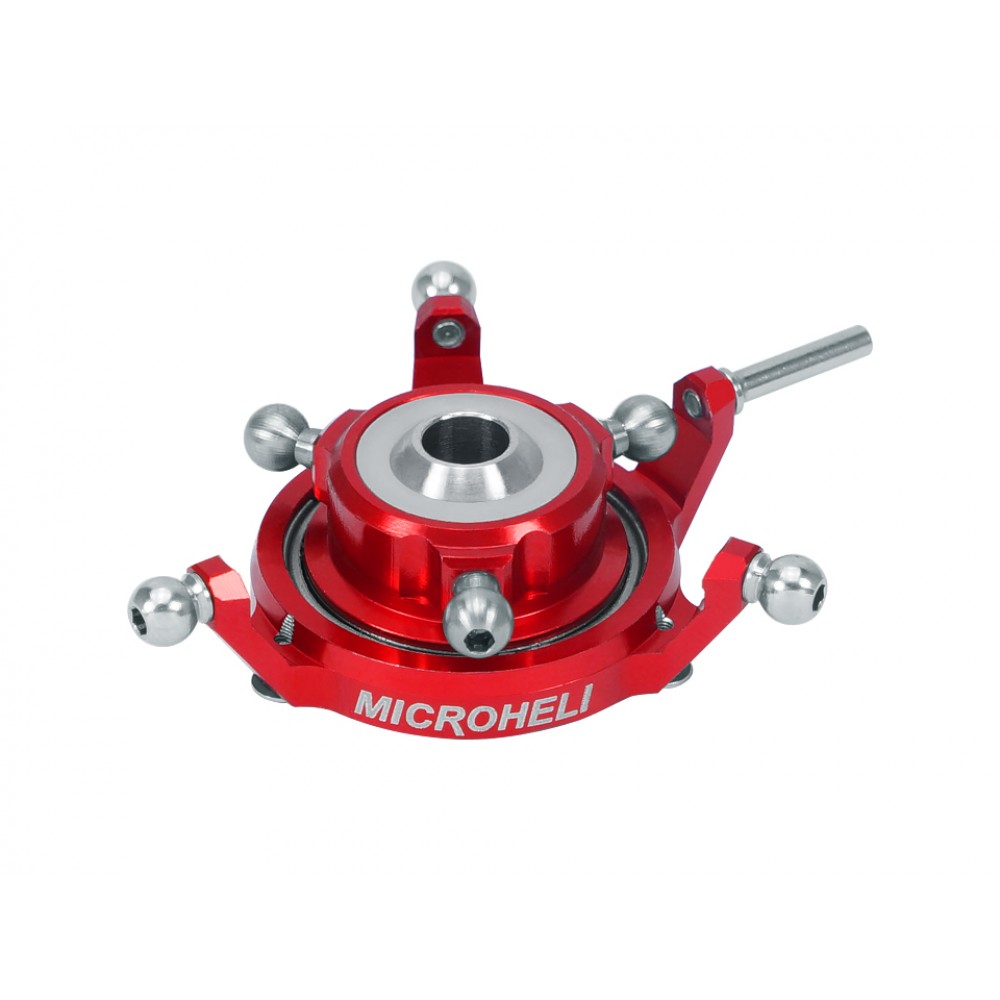 CNC Aluminum Swashplate (RED)(for MH Triple Blade Conversion Set BLADE 450X/330X/330S) CNC Aluminum Swashplate (RED)(for MH Triple Blade Conversion Set BLADE 450X/330X/330S)