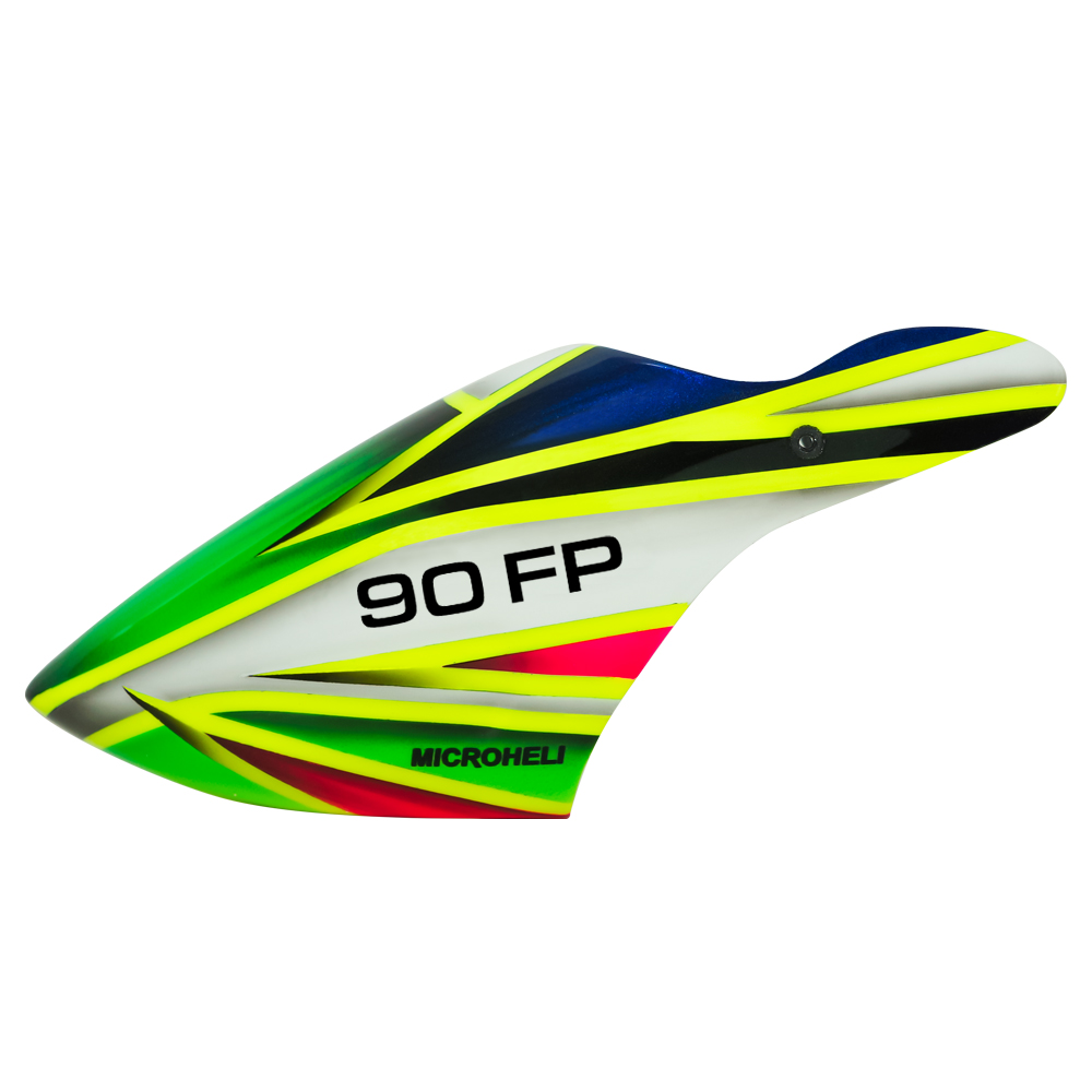 Airbrush Fiberglass Green Arrow Canopy - BLADE REVOLUTION 90 FP