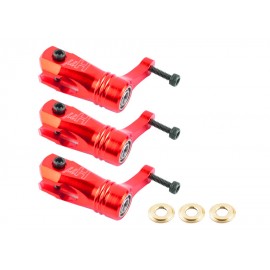 Aluminum Main Blade Grip W/ Thrust Bearing (RED) - BLADE 180 CFX TRIO