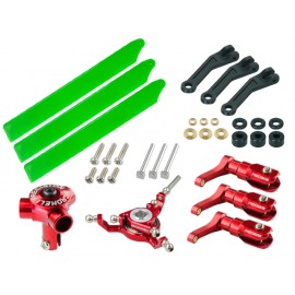 CNC Triple Green Plastic Blades Conversion set (RED) - BLADE FUSION 180 / Smart