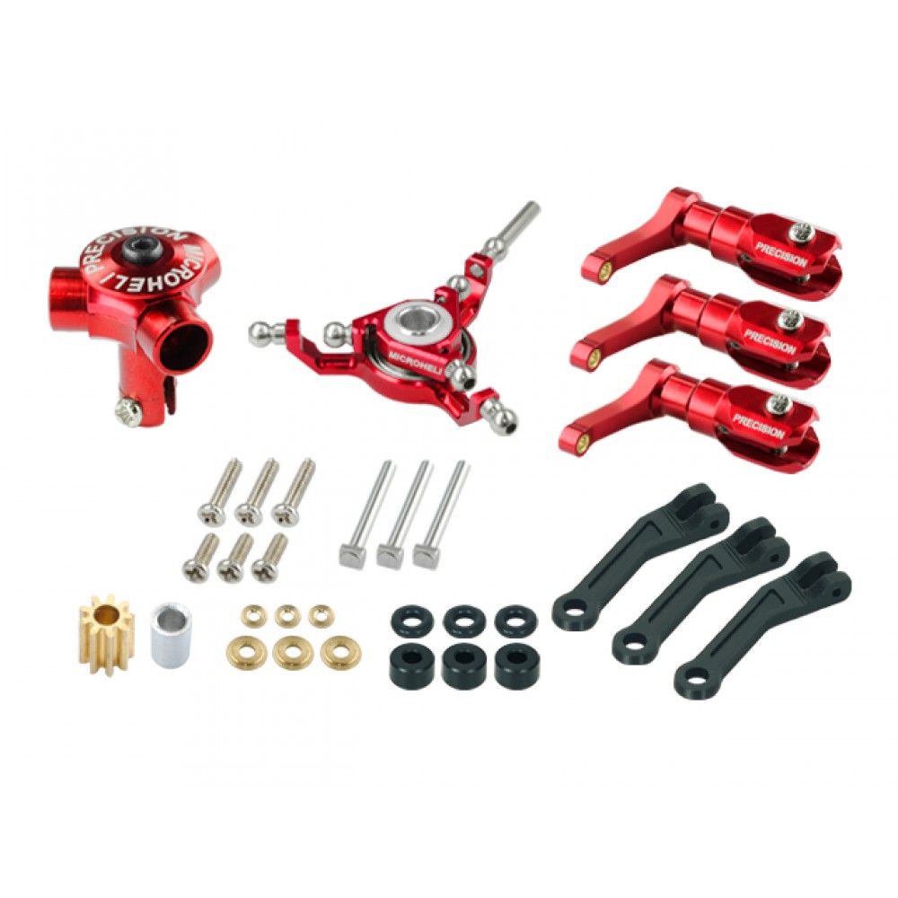CNC Aluminum Triple Blade Conversion Set (RED)(For MH-F180101T Series)