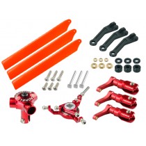 CNC Triple Orange Plastic Blades Conversion set (RED) - BLADE FUSION 180 / Smart