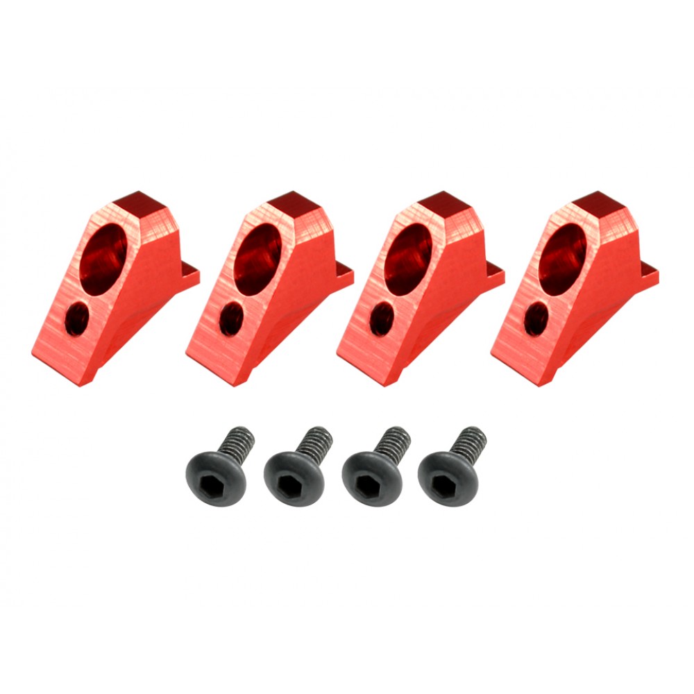 Aluminum Landing Gear Support Set (RED) - BLADE FUSION 180 Aluminum Landing Gear Support Set (RED) - BLADE FUSION 180