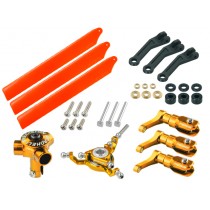 CNC Triple Orange Plastic Blades Conversion set (GOLD) - BLADE FUSION 180 / Smart