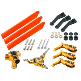 CNC Triple Orange Plastic Blades Conversion set (GOLD) - BLADE FUSION 180 / Smart