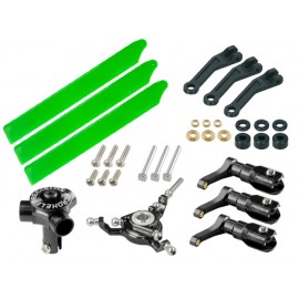 CNC Triple Green Plastic Blades Conversion set (BLACK) - BLADE FUSION 180 / Smart