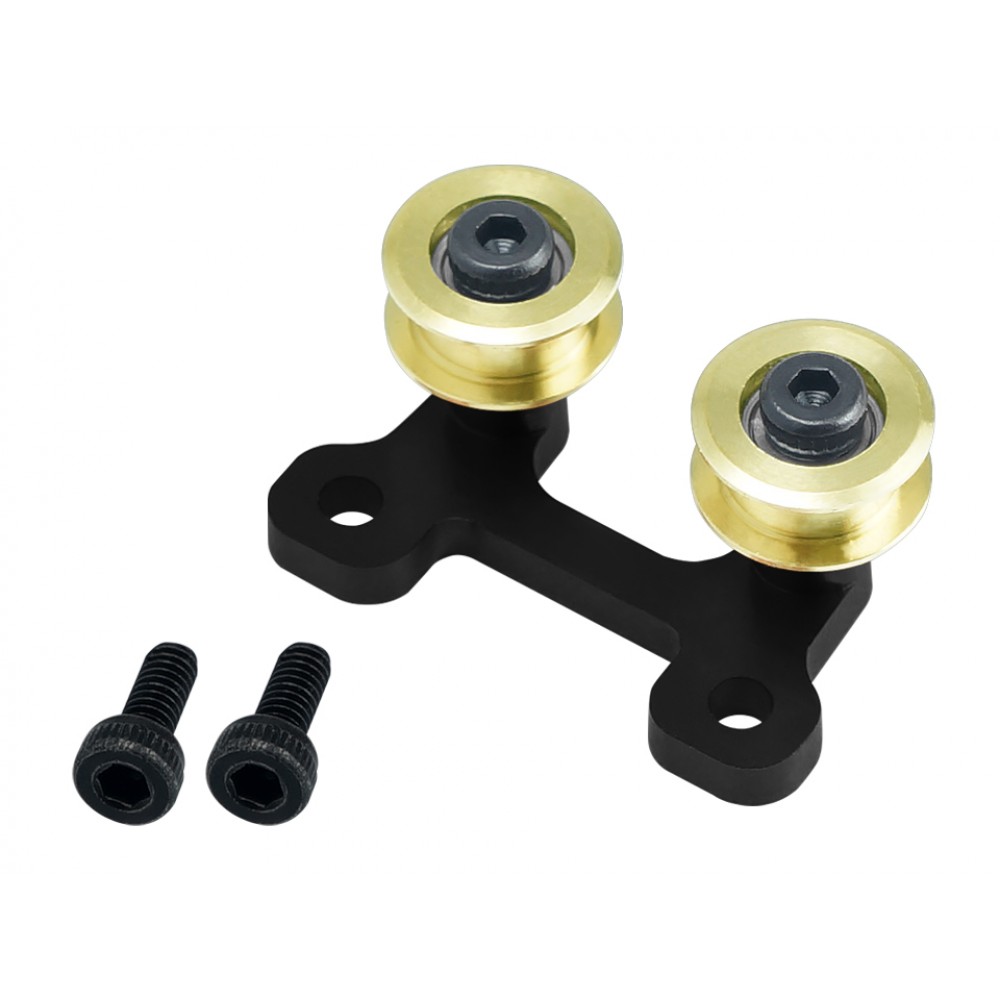 Aluminum/Brass Tail Belt Guide (BLACK) - BLADE FUSION 180 Aluminum/Brass Tail Belt Guide (BLACK) - BLADE FUSION 180