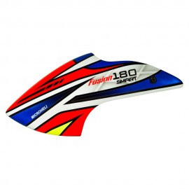 Airbrush Fiberglass Red Transformer Canopy - BLADE FUSION 180 Smart