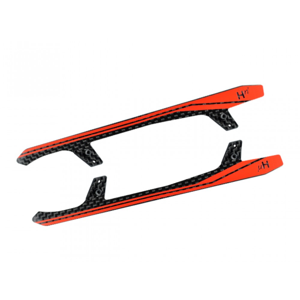 Carbon Fiber Landing Skids "A" Style (RED) - BLADE FUSION 270