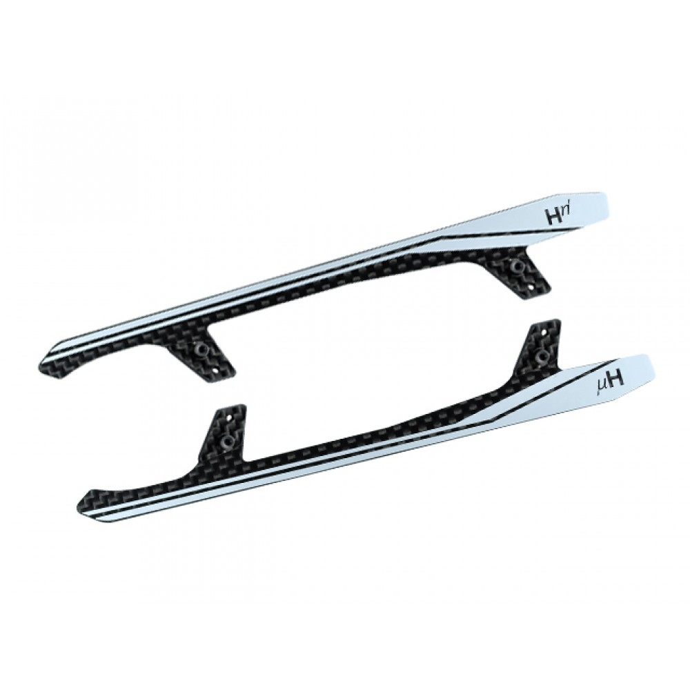 Carbon Fiber Landing Skids "A" Style (WHITE) - BLADE FUSION 270