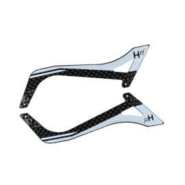 Carbon Fiber Landing Skids "B" Style (WHITE) - BLADE FUSION 270