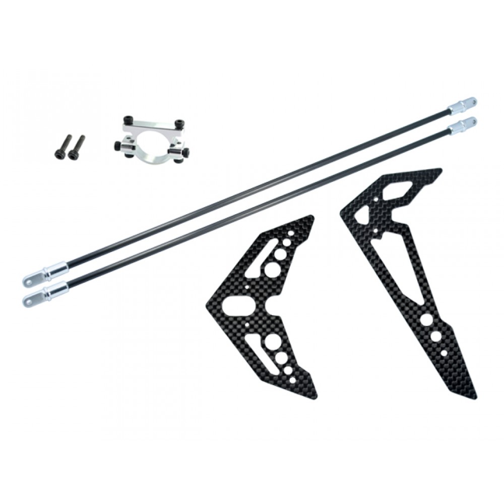 Aluminum/Carbon Fiber Tail Boom Support Mount w/ Fin - BLADE FUSION 270