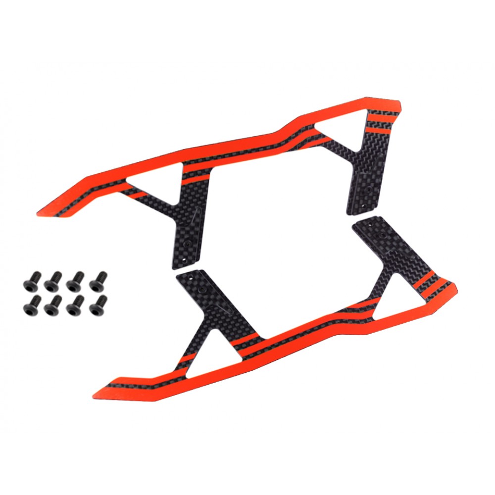 Carbon Fiber Landing Skids "C" Style (RED) - BLADE FUSION 270 Carbon Fiber Landing Skids "C" Style (RED) - BLADE FUSION 270