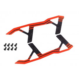 Carbon Fiber Landing Skids "C" Style (RED) - BLADE FUSION 270