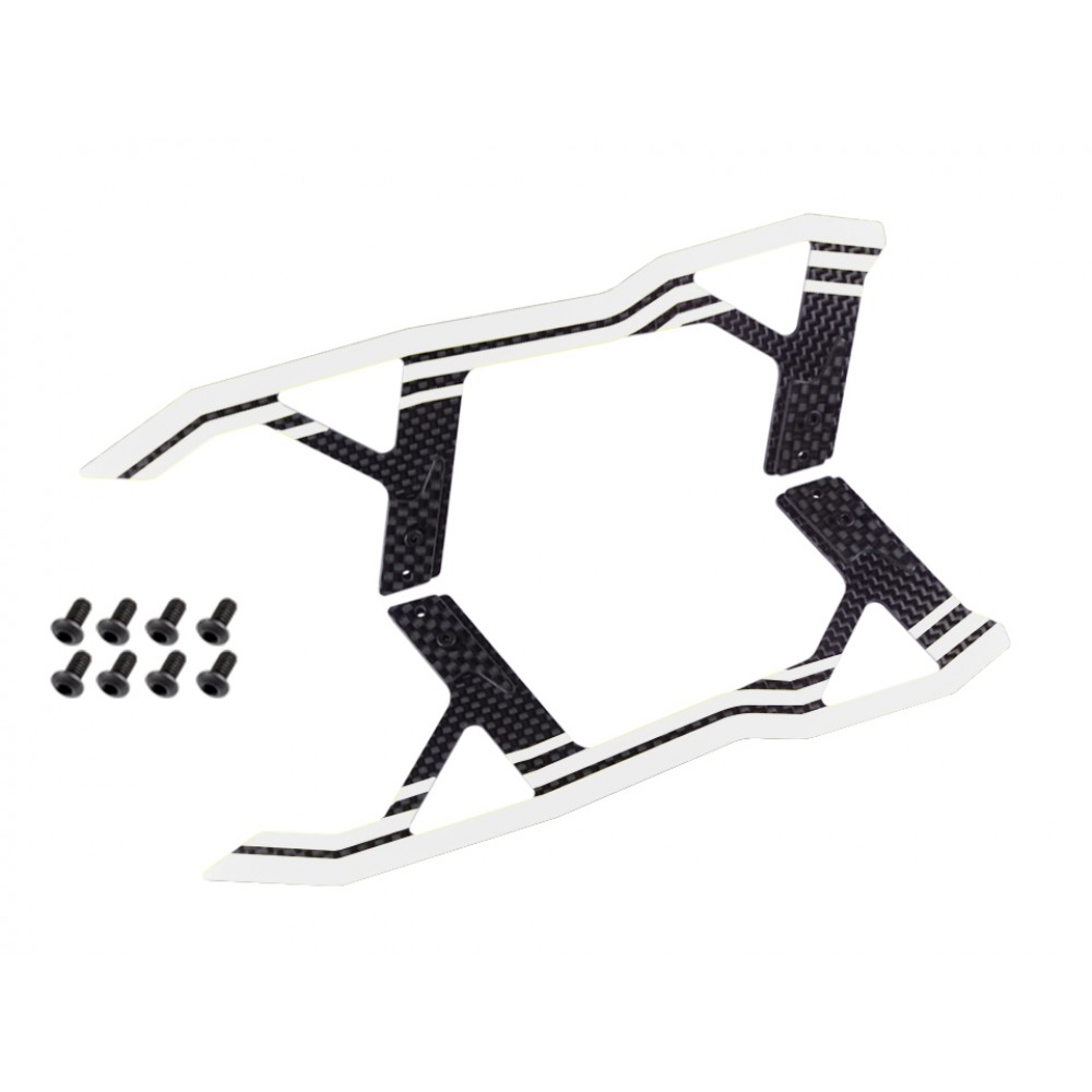 Carbon Fiber Landing Skids "C" Style (WHITE) - BLADE FUSION 270 Carbon Fiber Landing Skids "C" Style (WHITE) - BLADE FUSION 270