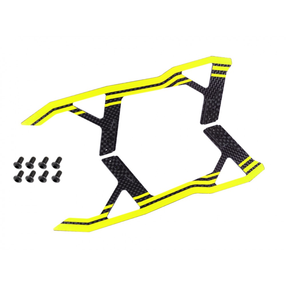 Carbon Fiber Landing Skids "C" Style (YELLOW) - BLADE FUSION 270 Carbon Fiber Landing Skids "C" Style (YELLOW) - BLADE FUSION 270
