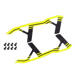 Carbon Fiber Landing Skids "C" Style (YELLOW) - BLADE FUSION 270