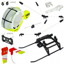 Airbrush PVC Hughes 300 Scale w/ Landing Gear - BLADE INFUSION 120