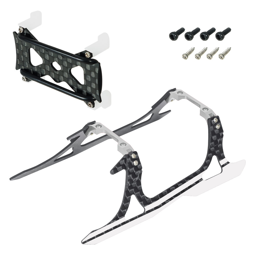 Aluminum/Carbon Fiber Landing Gear "A" Style w/ Battery Mount (WT) - BLADE INFUSION 120