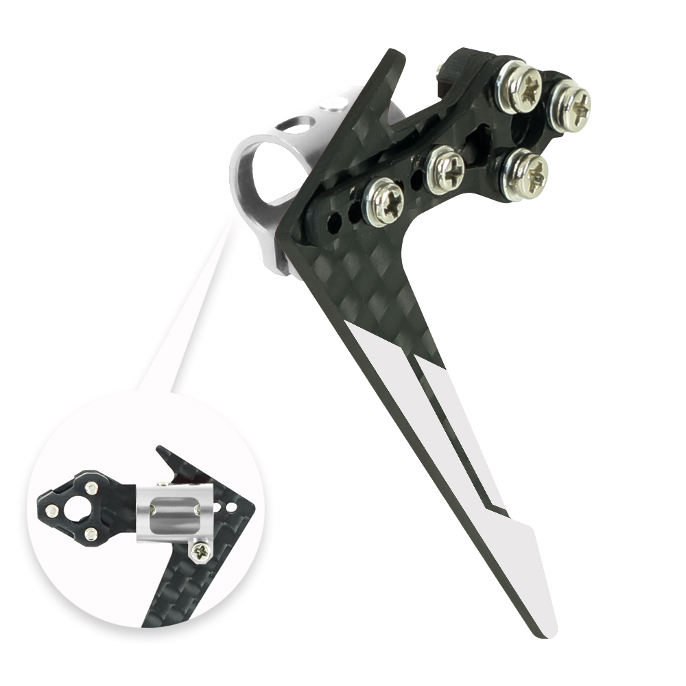 Adjustable Tail Motor Mount w/ Fin Set (WT) - BLADE INFUSION 120 Adjustable Tail Motor Mount w/ Fin Set (WT) - BLADE INFUSION 120