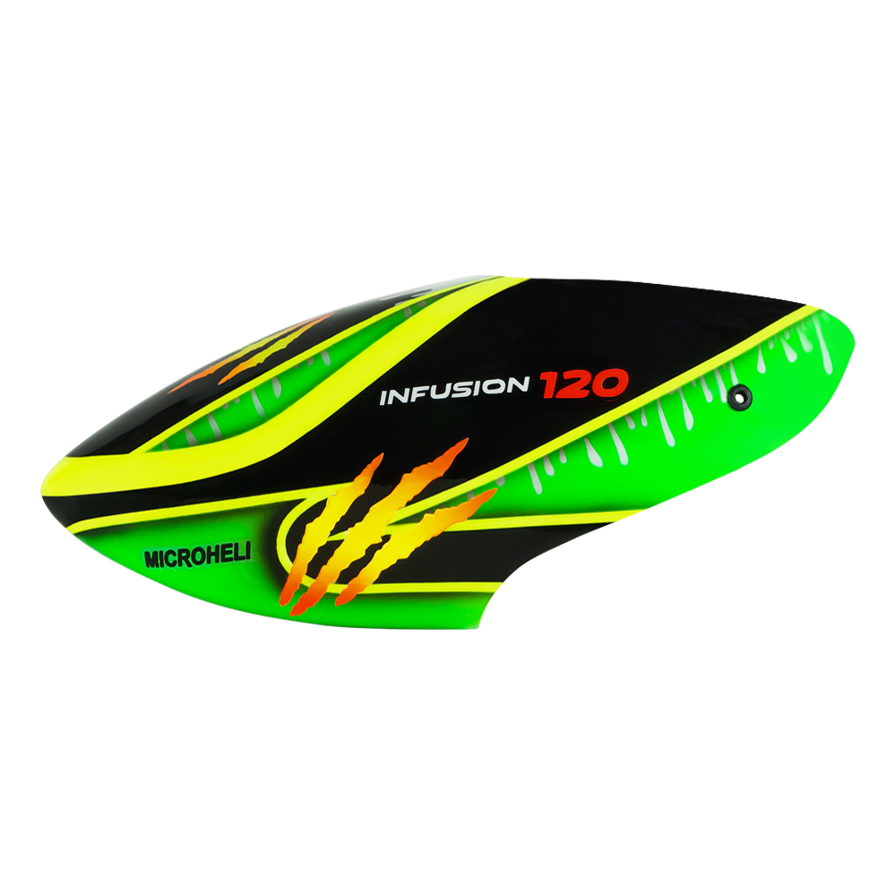 Airbrush Fiberglass Green Scratch Canopy - BLADE INFUSION 120 Airbrush Fiberglass Green Scratch Canopy - BLADE INFUSION 120