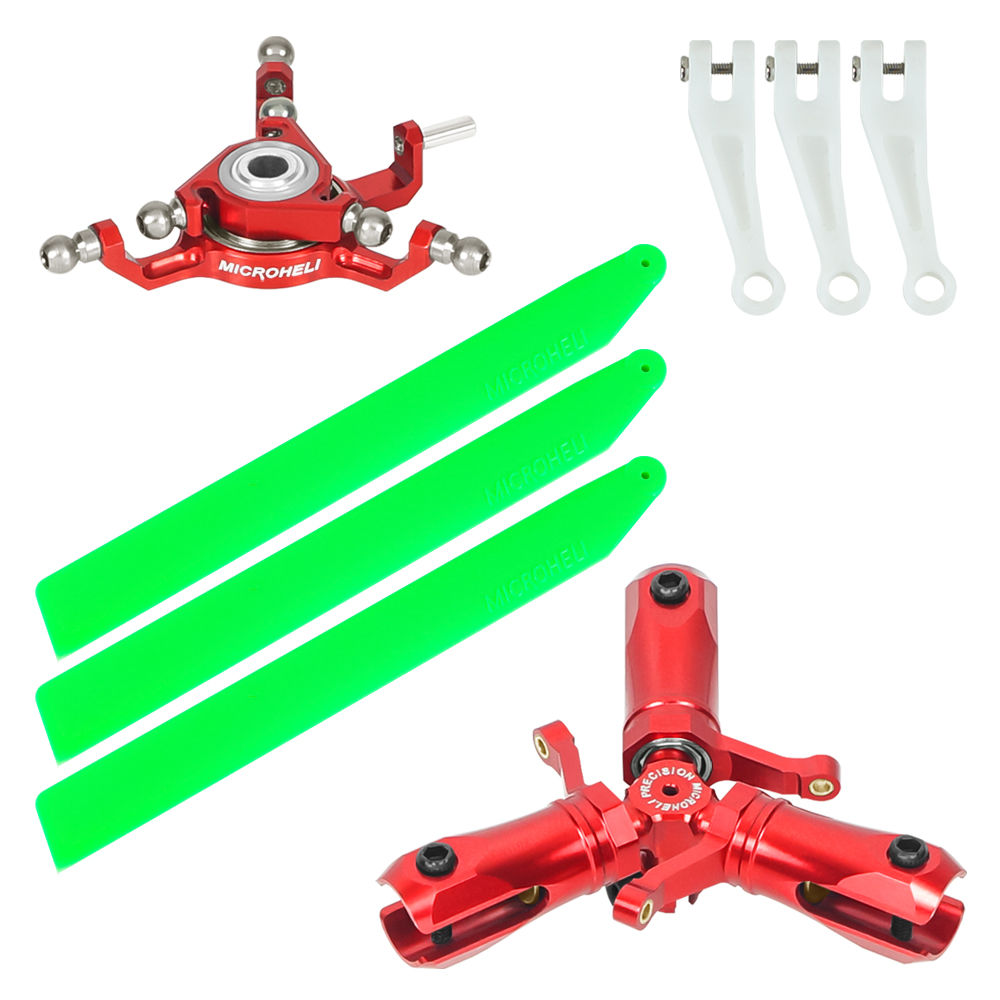 CNC Triple Green Plastic Blades Conversion set (RED) - BLADE INFUSION 120 CNC Triple Green Plastic Blades Conversion set (RED) - BLADE INFUSION 120