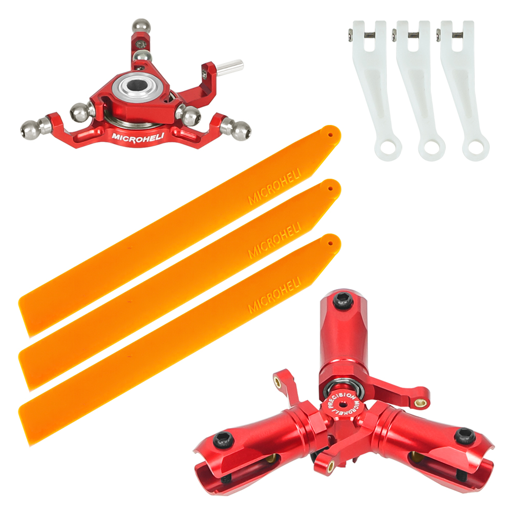 CNC Triple Orange Plastic Blades Conversion set (RED) - BLADE INFUSION 120