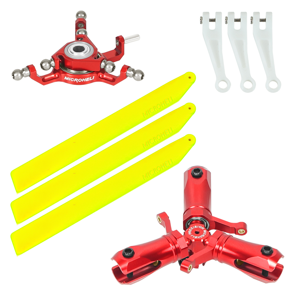 CNC Triple Yellow Plastic Blades Conversion set (RED) - BLADE INFUSION 120 CNC Triple Yellow Plastic Blades Conversion set (RED) - BLADE INFUSION 120