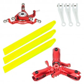 CNC Triple Yellow Plastic Blades Conversion set (RED) - BLADE INFUSION 120 CNC Triple Yellow Plastic Blades Conversion set (RED) - BLADE INFUSION 120