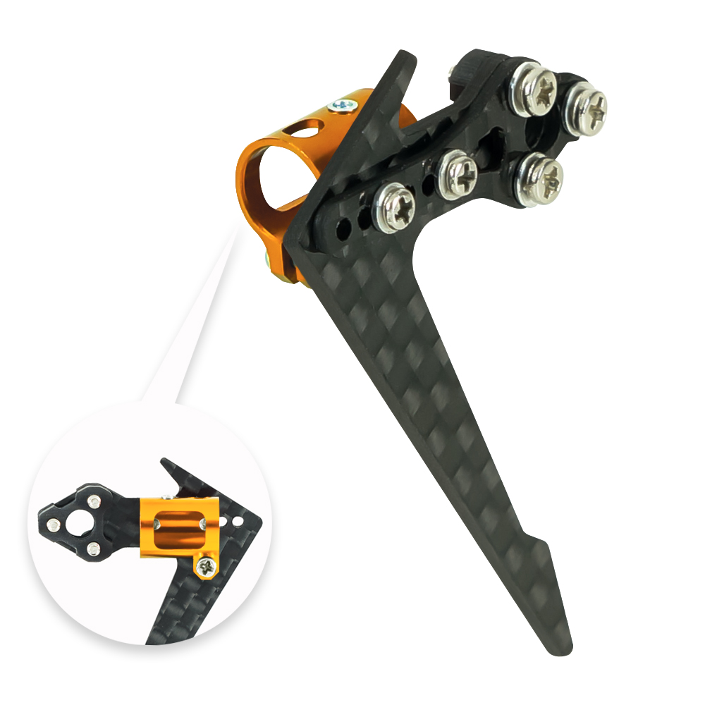 Adjustable Tail Motor Mount w/ Fin Set (GOLD) - BLADE INFUSION 120