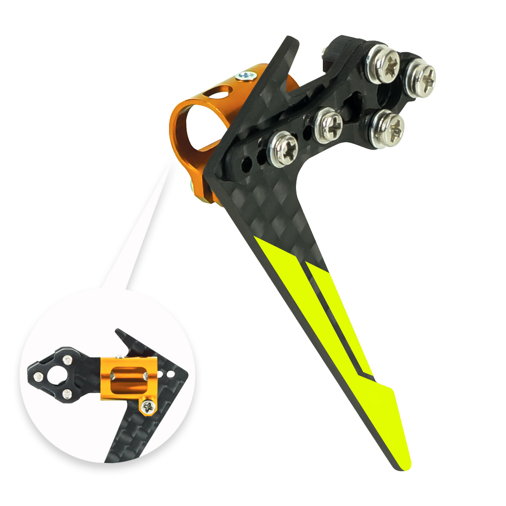 Adjustable Tail Motor Mount w/ Fin Set (YL) - BLADE INFUSION 120 Adjustable Tail Motor Mount w/ Fin Set (YL) - BLADE INFUSION 120