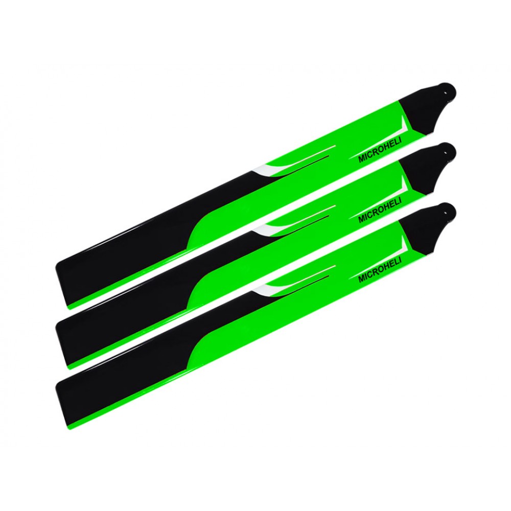 Carbon Plastic Triple Main Blade (For MH-I180001TGR Series)(GREEN) Carbon Plastic Triple Main Blade (For MH-I180001TGR Series)(GREEN)