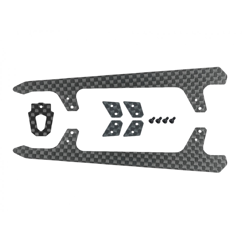 Low Profile Matte Carbon Fiber Landing Skids "U" Style (for MH Landing Gear series)