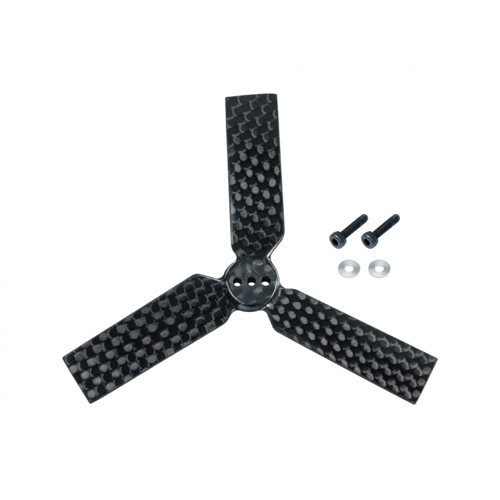 Carbon Fiber 3 Blade Propeller 70mm Tail Blade - BLADE INFUSION 180 Carbon Fiber 3 Blade Propeller 70mm Tail Blade - BLADE INFUSION 180