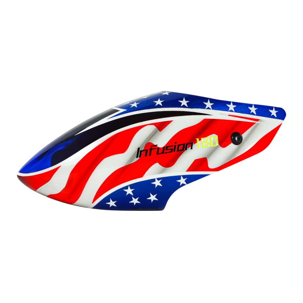 Airbrush Fiberglass USA Flag Canopy - BLADE INFUSION 180 Airbrush Fiberglass USA Flag Canopy - BLADE INFUSION 180