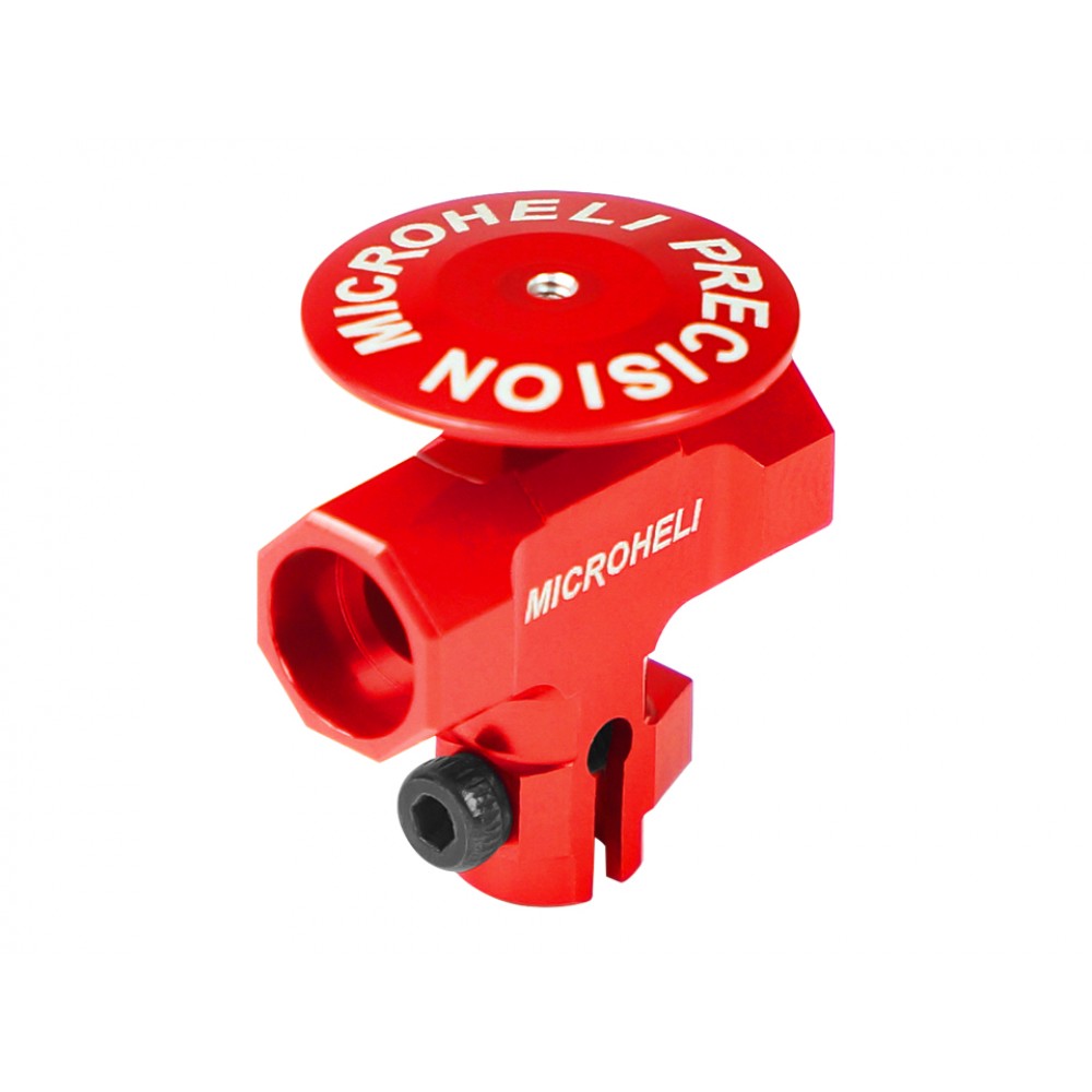Precision CNC Aluminum Main Rotor Hub w/ Button (RED) - BLADE INFUSION 180