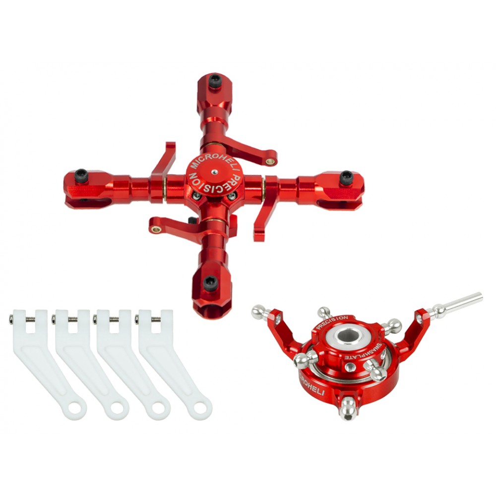 CNC Aluminum Quad Blade Conversion Set (RED)(For MH-I180001Q Series)
