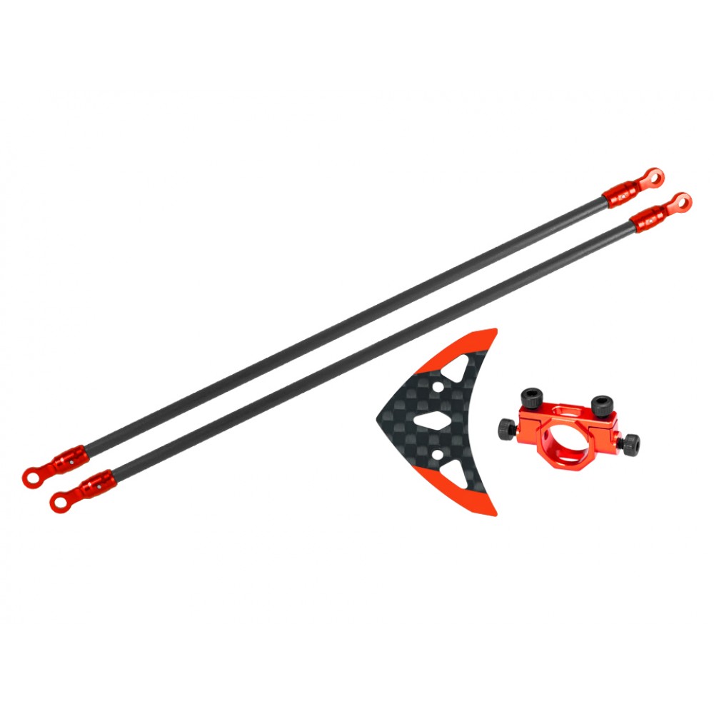 Aluminum/Carbon Fiber Tail Boom Support set (RED) - BLADE INFUSION 180 Aluminum/Carbon Fiber Tail Boom Support set (RED) - BLADE INFUSION 180
