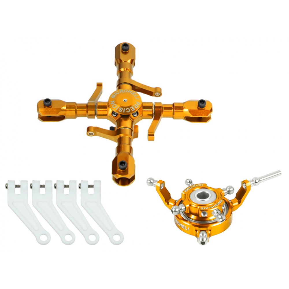CNC Aluminum Quad Blade Conversion Set (GOLD)(For MH-I180001Q Series) CNC Aluminum Quad Blade Conversion Set (GOLD)(For MH-I180001Q Series)