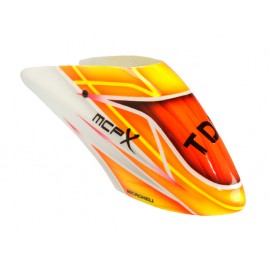 Airbrush Fiberglass Orange Tornado TDR Canopy - BLADE MCPX Airbrush Fiberglass Orange Tornado TDR Canopy - BLADE MCPX