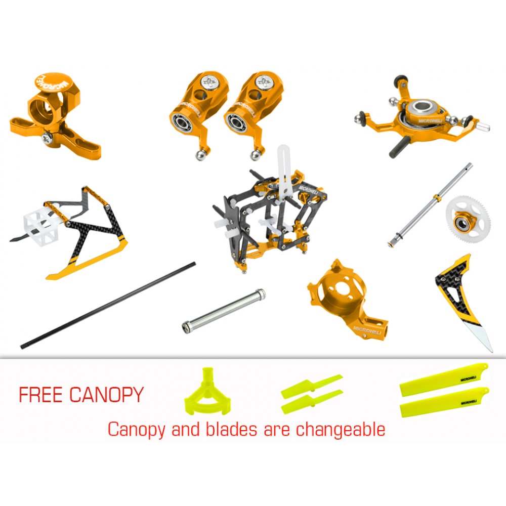 CNC Performance Package (GOLD) - BLADE MCPX BL2 CNC Performance Package (GOLD) - BLADE MCPX BL2
