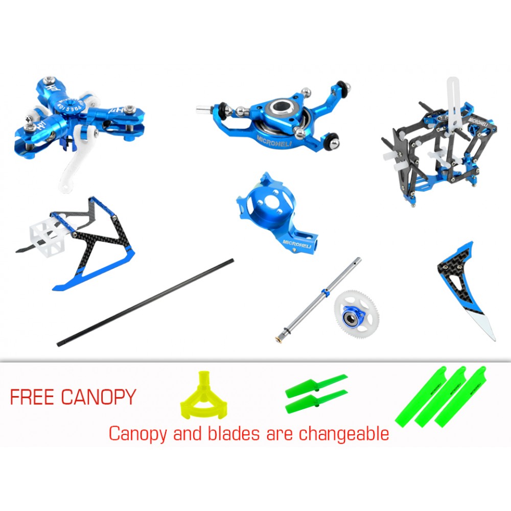 CNC Triple Blades Performance Package (BLUE) - BLADE MCPX BL2 CNC Triple Blades Performance Package (BLUE) - BLADE MCPX BL2