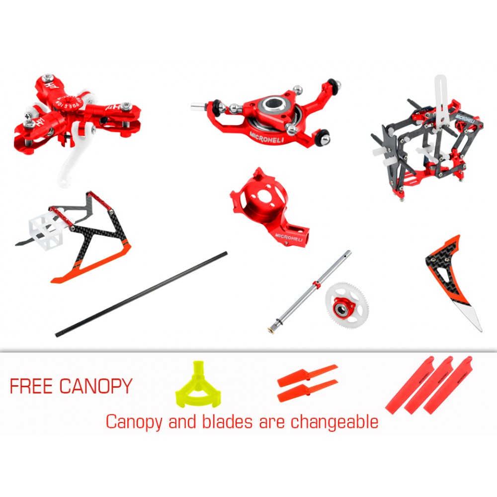 CNC Triple Blades Performance Package (RED) - BLADE MCPX BL2 CNC Triple Blades Performance Package (RED) - BLADE MCPX BL2