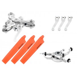 CNC Triple Orange Blades Conversion set - BLADE MCPXBL / BL2 CNC Triple Orange Blades Conversion set - BLADE MCPXBL / BL2