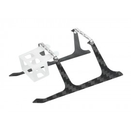 Low Profile Carbon Fiber Landing Gear w/ CNC Delrin Battery Mount - BLADE MCPX BL2 Low Profile Carbon Fiber Landing Gear w/ CNC Delrin Battery Mount - BLADE MCPX BL2