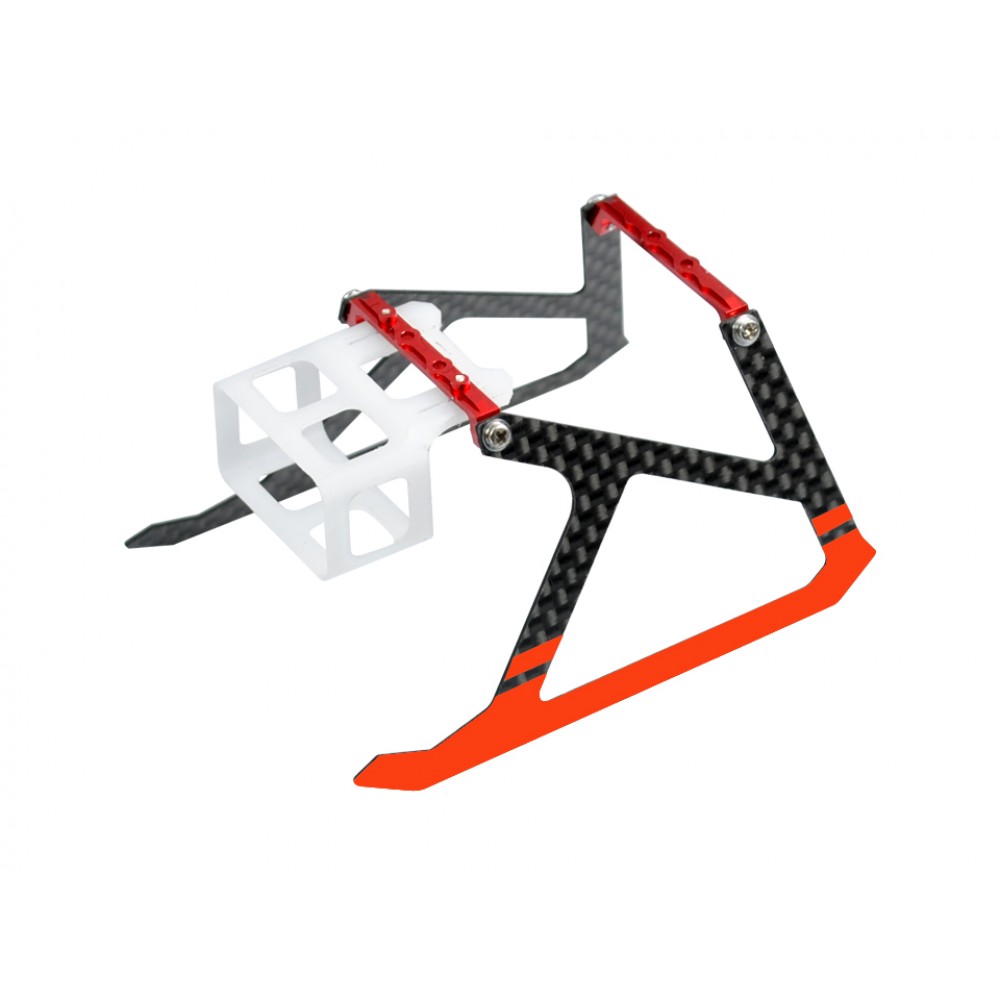 Aluminum/Carbon Fiber Landing Gear (RED) - BLADE MCPX BL2 Aluminum/Carbon Fiber Landing Gear (RED) - BLADE MCPX BL2