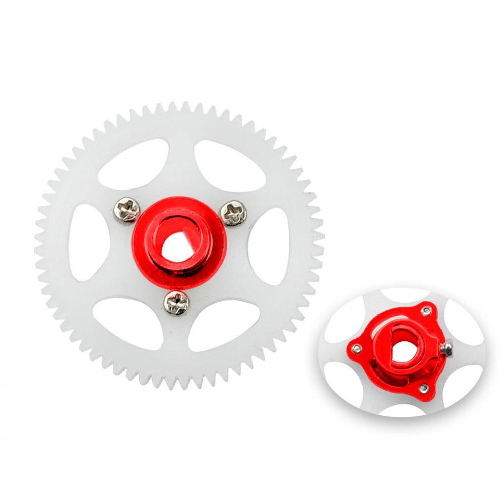 CNC Delrin Main Gear w/ Hub set (RED) - BLADE MCPX BL2 CNC Delrin Main Gear w/ Hub set (RED) - BLADE MCPX BL2