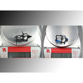 Aluminum/Carbon Fiber/Delrin Main Frame - BLADE NANO S2 / S3