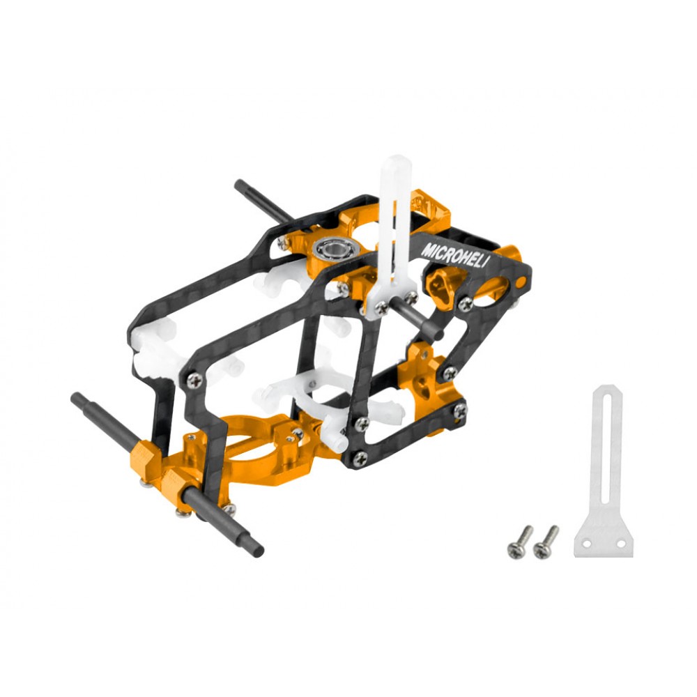 Aluminum/Carbon Fiber/Delrin Main Frame (GOLD) - BLADE NANO S2 / S3