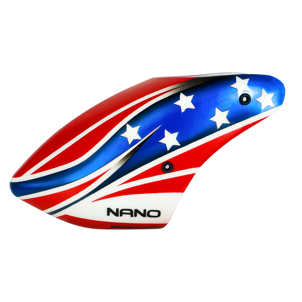 Airbrush Plastic USA Flag Canopy - BLADE NANO CPX / S2 / S3